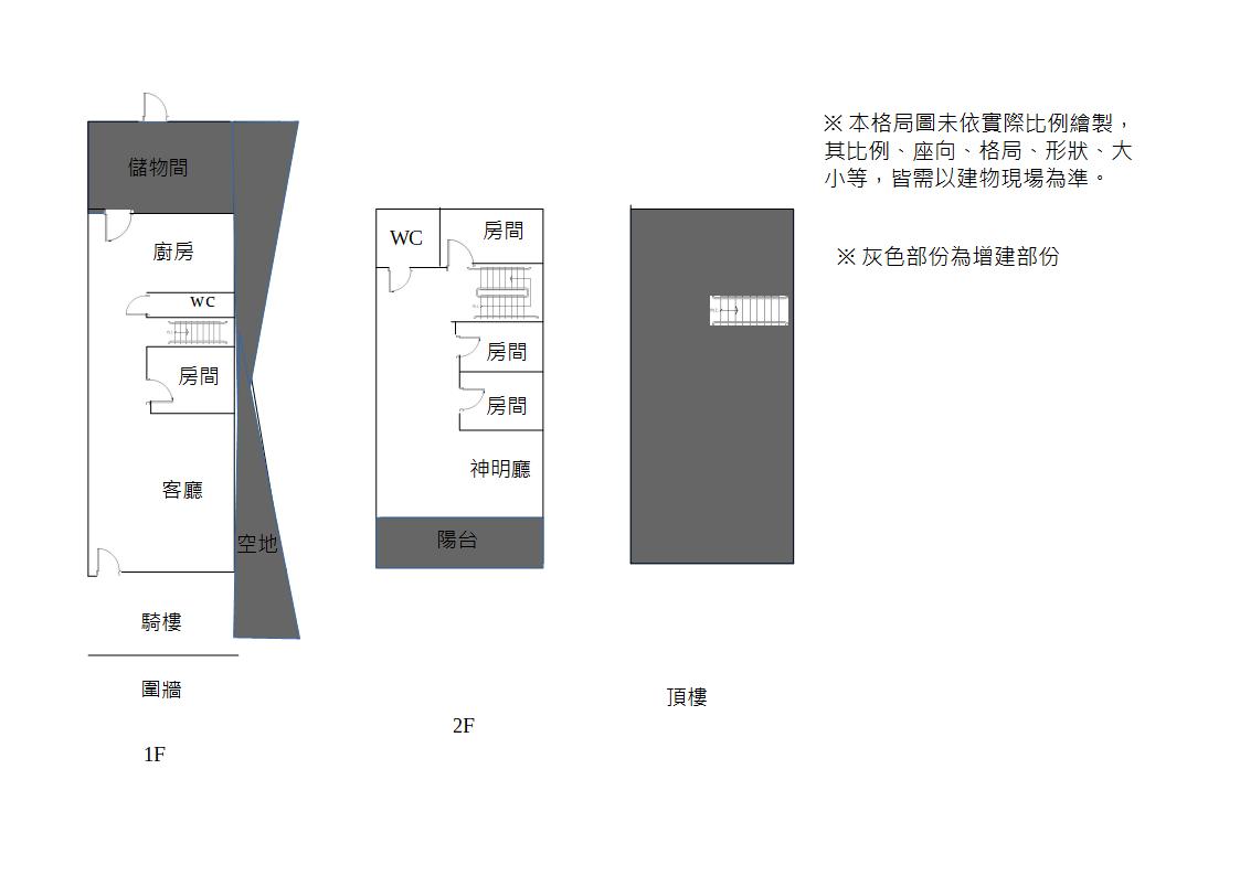格局圖-新化大地坪邊間孝親厝