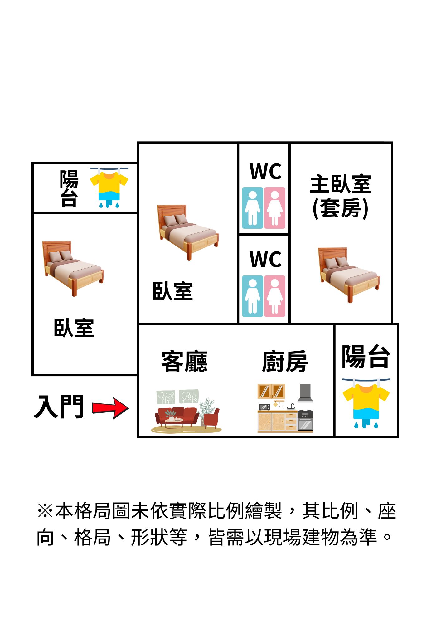 (格局圖)新化全新尊榮豪景平車寓Ⅰ